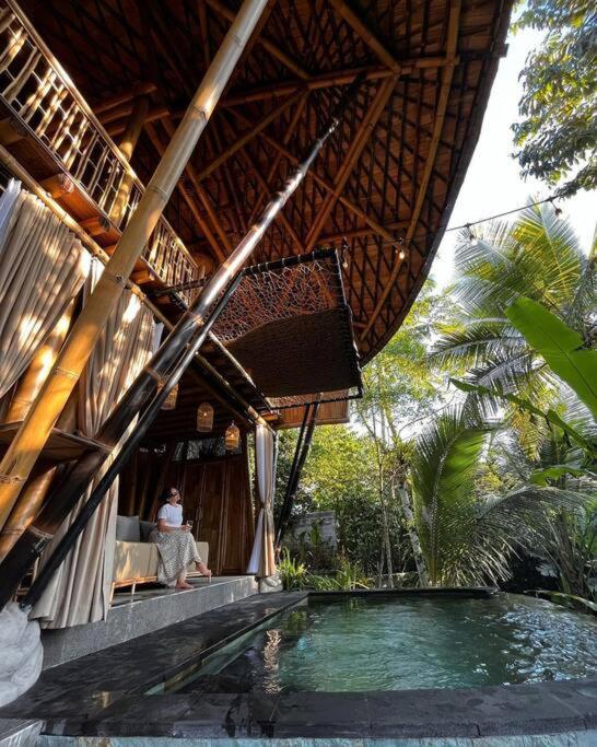 Eco Bamboo Island Bali - Bamboo House #4 Villa Selat Eksteriør bilde