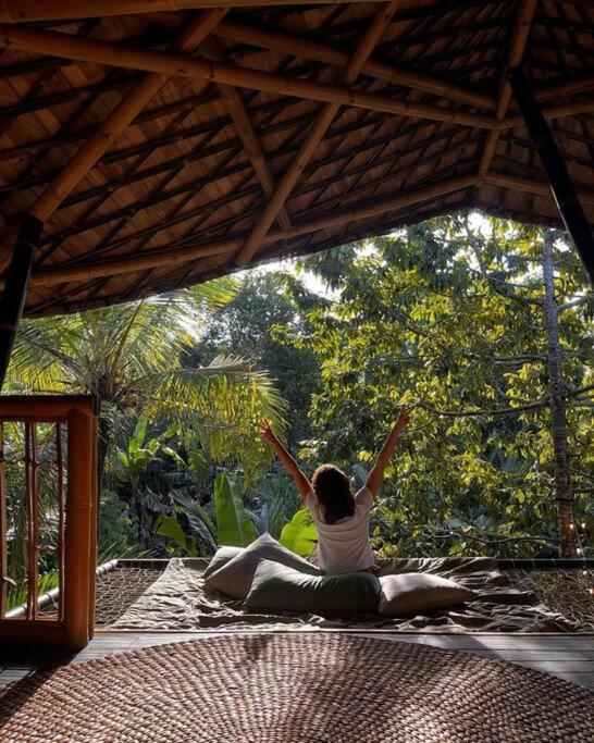 Eco Bamboo Island Bali - Bamboo House #4 Villa Selat Eksteriør bilde