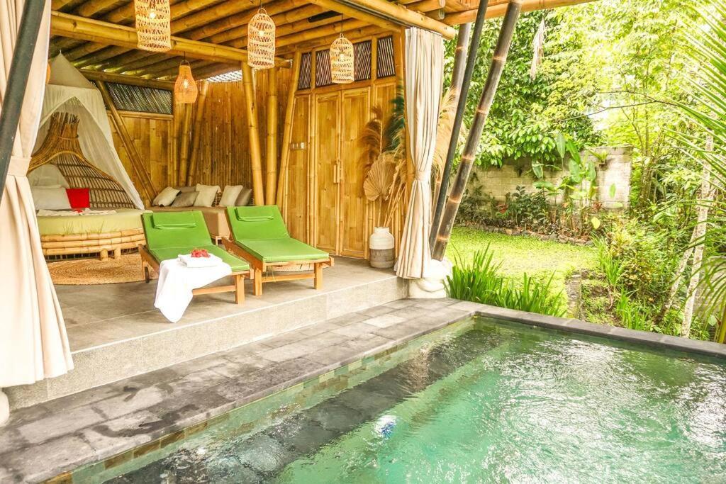 Eco Bamboo Island Bali - Bamboo House #4 Villa Selat Eksteriør bilde